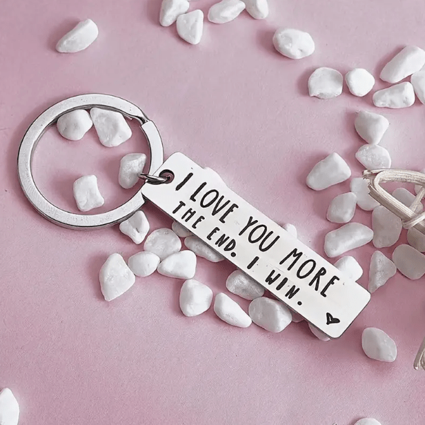 Jordyna & Co. Keychain "I Love You More. The End. I Win." Keychain