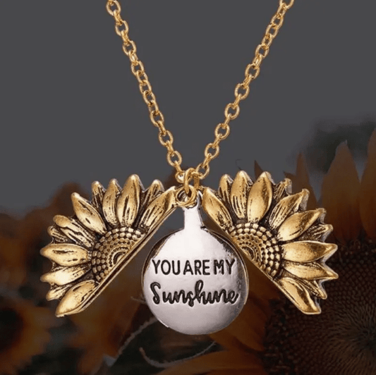 Jordyna & Co. Necklace "You Are My Sunshine" Sunflower Pendant Necklace for Women