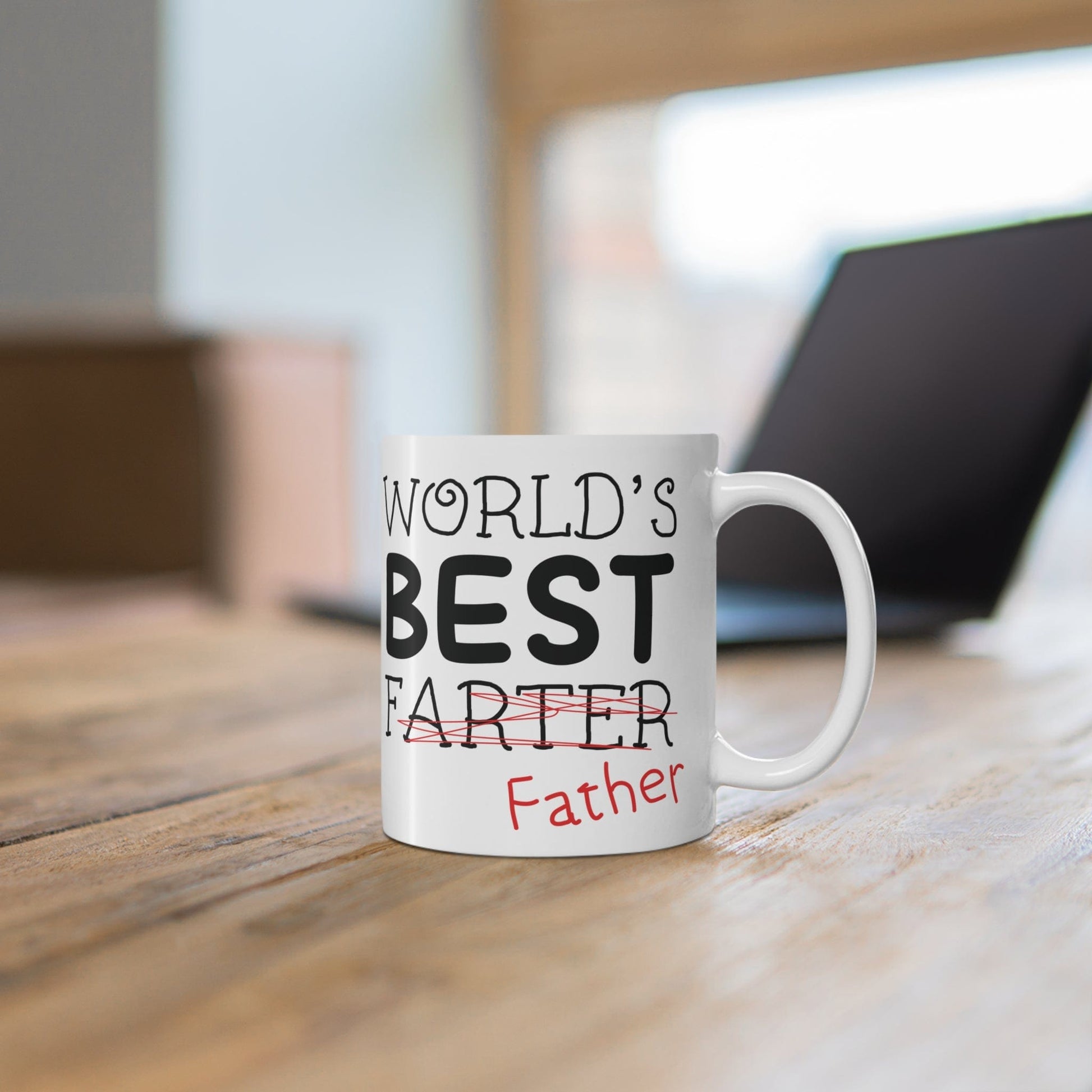 Printify Mug 11oz "World's Best Farter" 11oz Coffee Mug