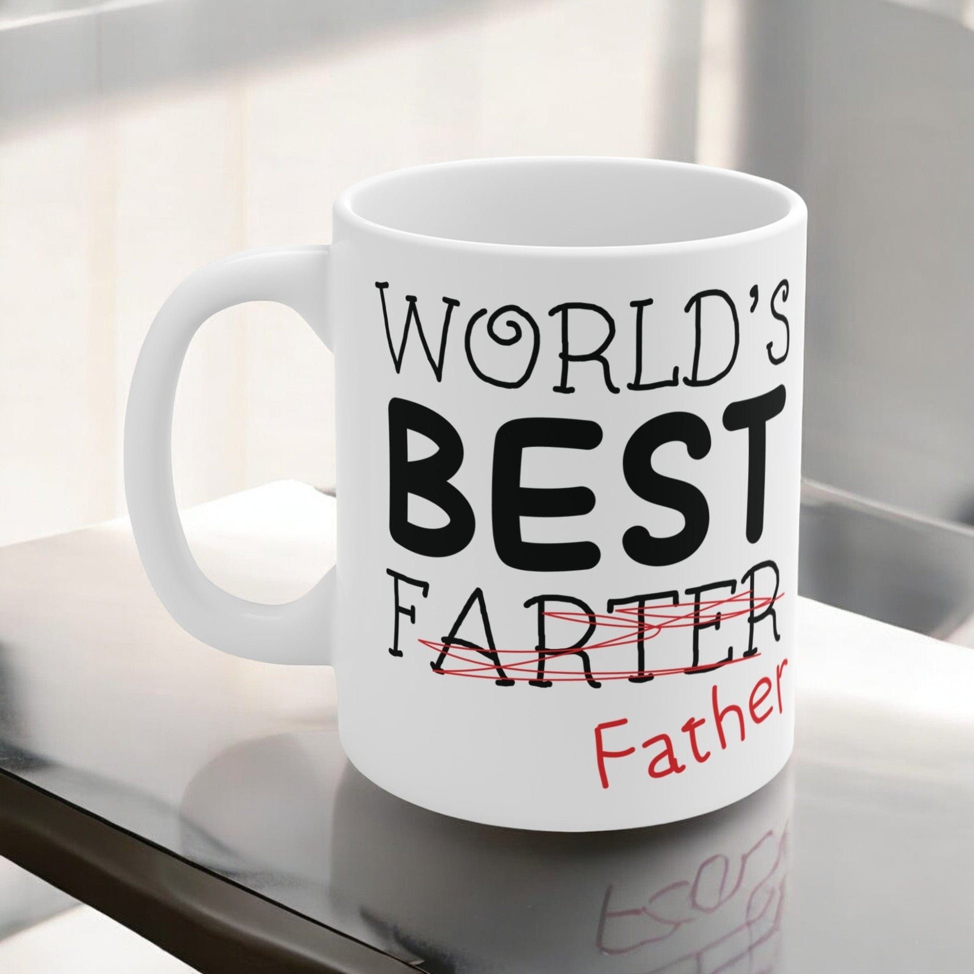 Printify Mug 11oz "World's Best Farter" 11oz Coffee Mug