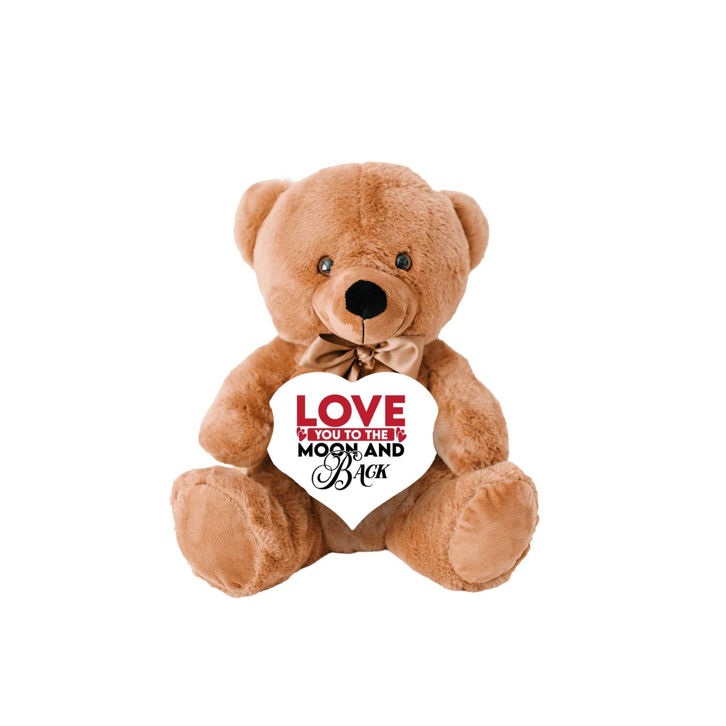 Quadra Marketplace Teddy Bear with Heart Sign "Love You To The Moon And Back" Teddy Bear with Heart Sign - Two Gifts in One! "Love You To The Moon And Back" Teddy Bear with Heart Sign - Two Gifts in One!