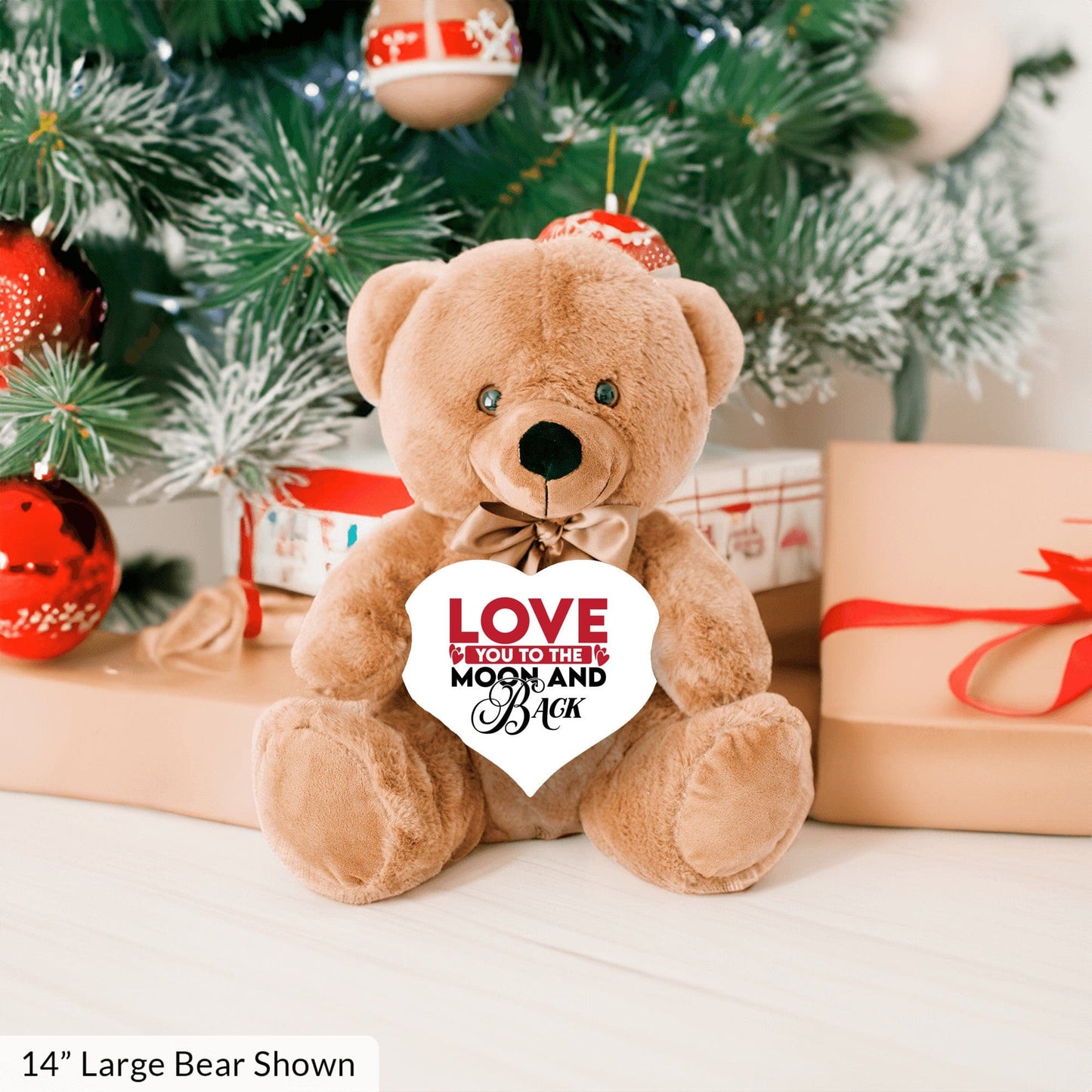 Quadra Marketplace Teddy Bear with Heart Sign "Love You To The Moon And Back" Teddy Bear with Heart Sign - Two Gifts in One! "Love You To The Moon And Back" Teddy Bear with Heart Sign - Two Gifts in One!