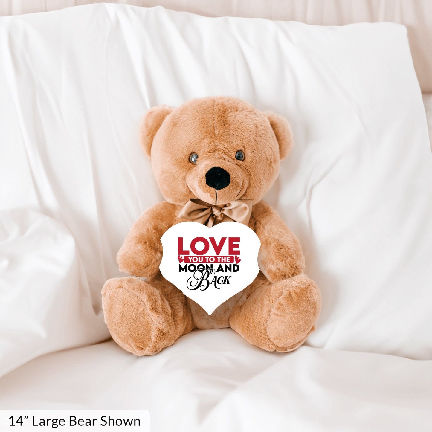 Quadra Marketplace Teddy Bear with Heart Sign "Love You To The Moon And Back" Teddy Bear with Heart Sign - Two Gifts in One! "Love You To The Moon And Back" Teddy Bear with Heart Sign - Two Gifts in One!