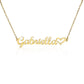 ShineOn Fulfillment Jewelry 18k Yellow Gold Finish / Standard Box Personalized Name Necklace + Heart