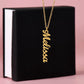 ShineOn Fulfillment Jewelry Personalized Vertical Name Necklace