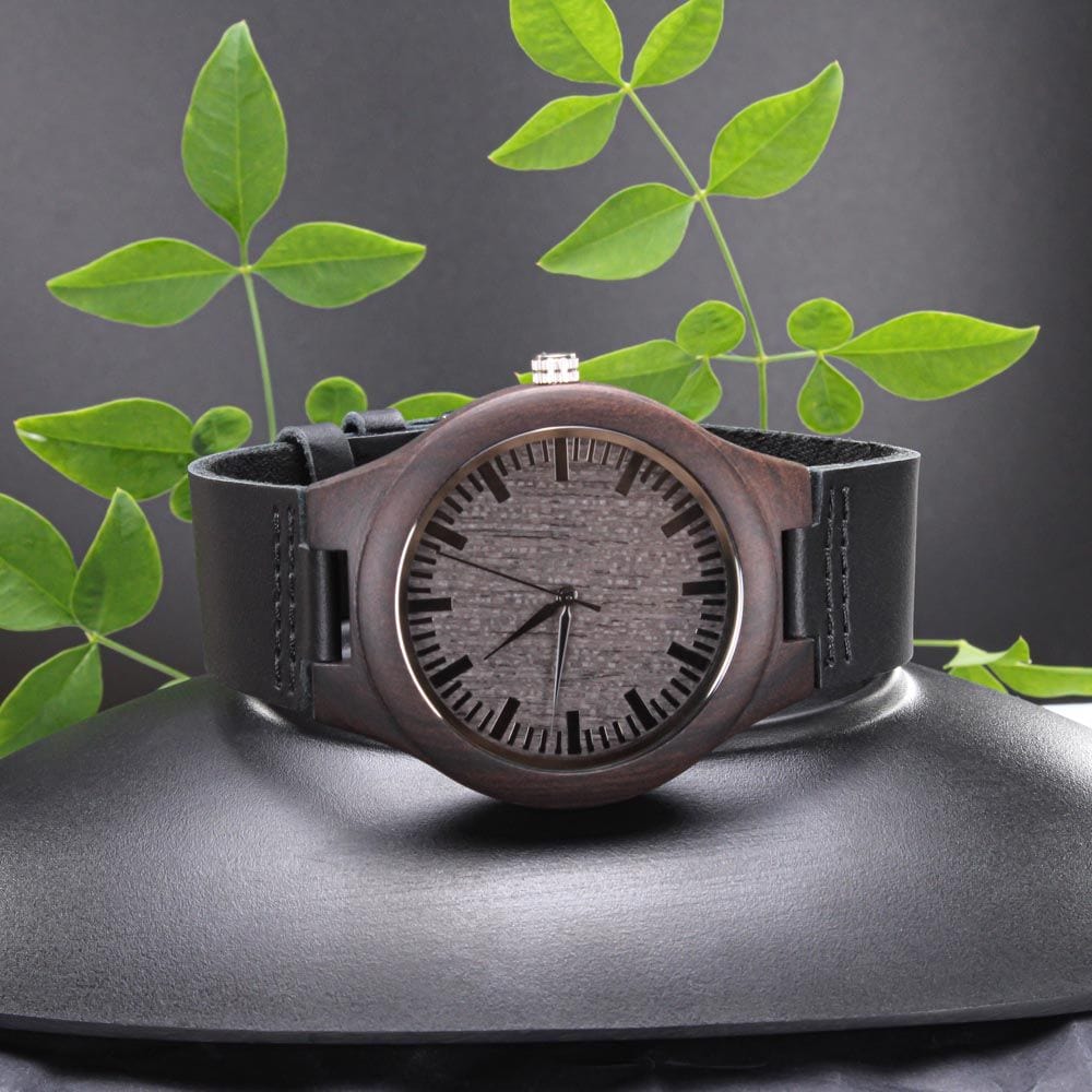 ShineOn Fulfillment Watches To My Man - "Best Thing That Ever Happened To Me" Wooden Watch - Gift for Husband