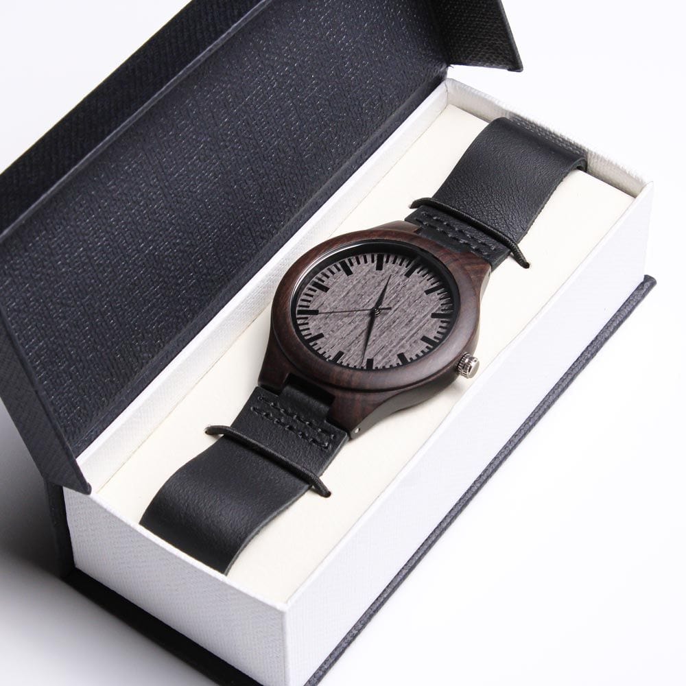 ShineOn Fulfillment Watches To My Man - "Best Thing That Ever Happened To Me" Wooden Watch - Gift for Husband