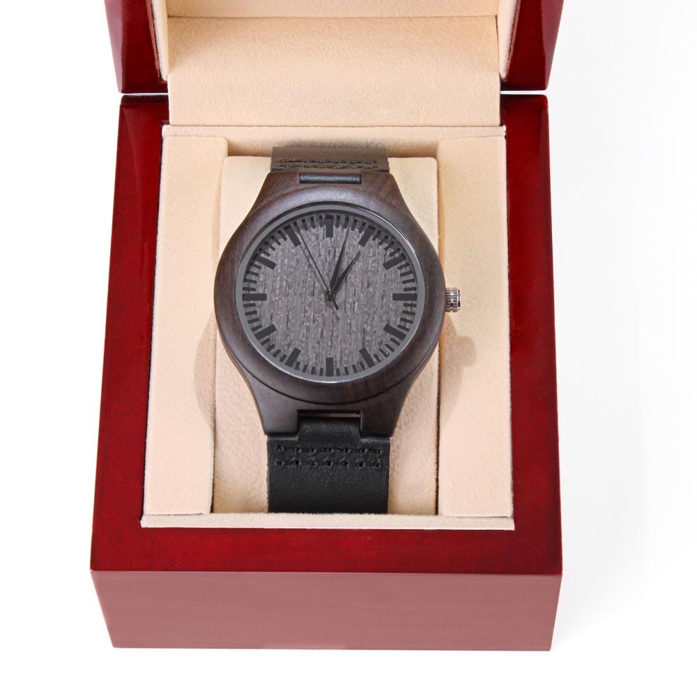 ShineOn Fulfillment Watches To My Man - "Best Thing That Ever Happened To Me" Wooden Watch - Gift for Husband